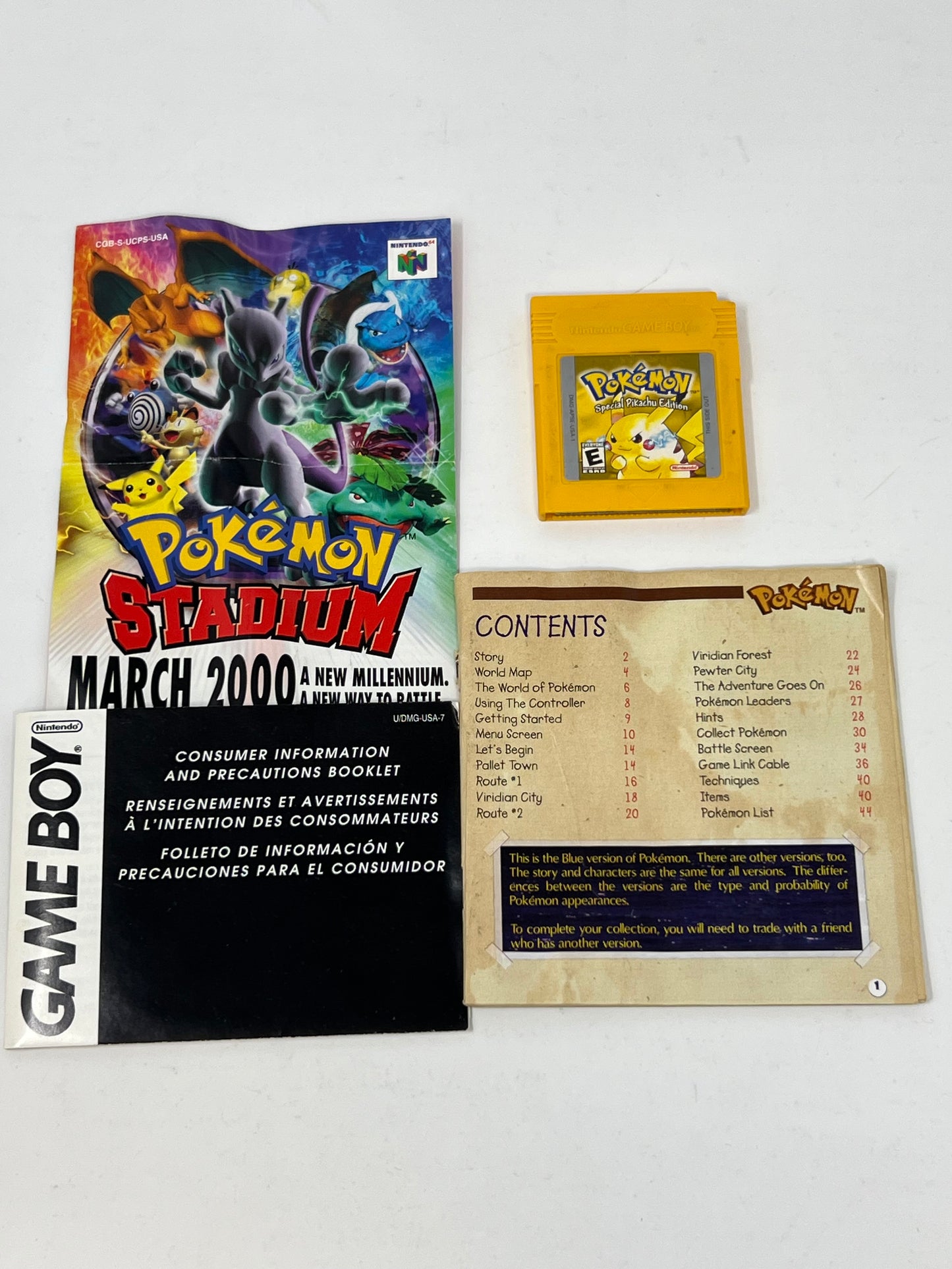 Pokemon Yellow GameBoy CIB