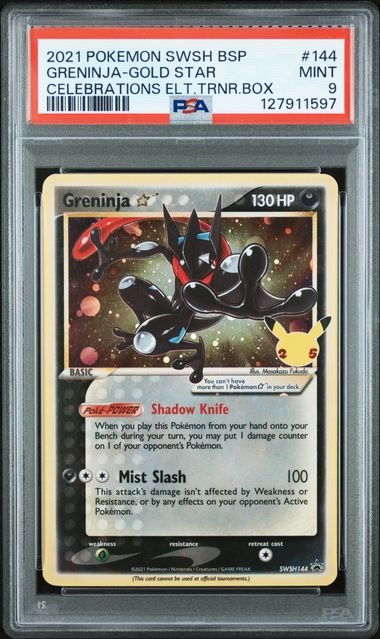 Greninja Gold Star #SWSH144 PSA 9