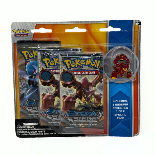 Steam Siege Collectible Pin 3 Pack Blister (Volcanion)