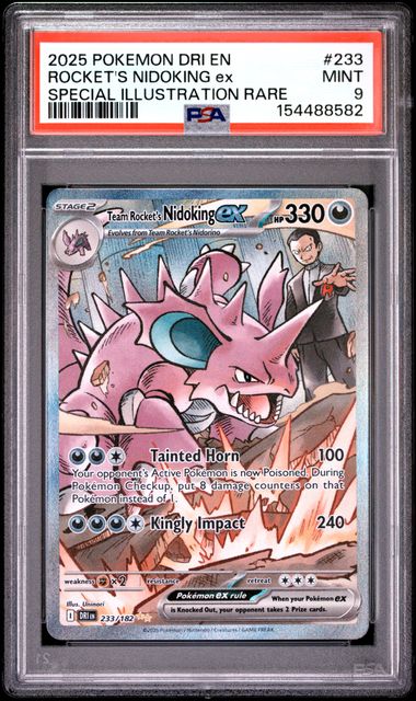 Rocket's Nidoking ex #233 PSA 9