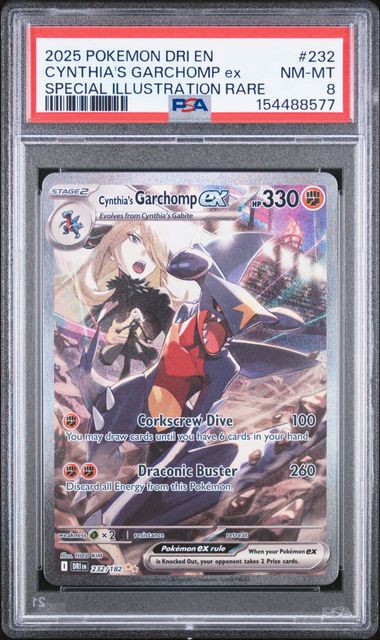 Cynthia's Garchomp ex #232 PSA 8