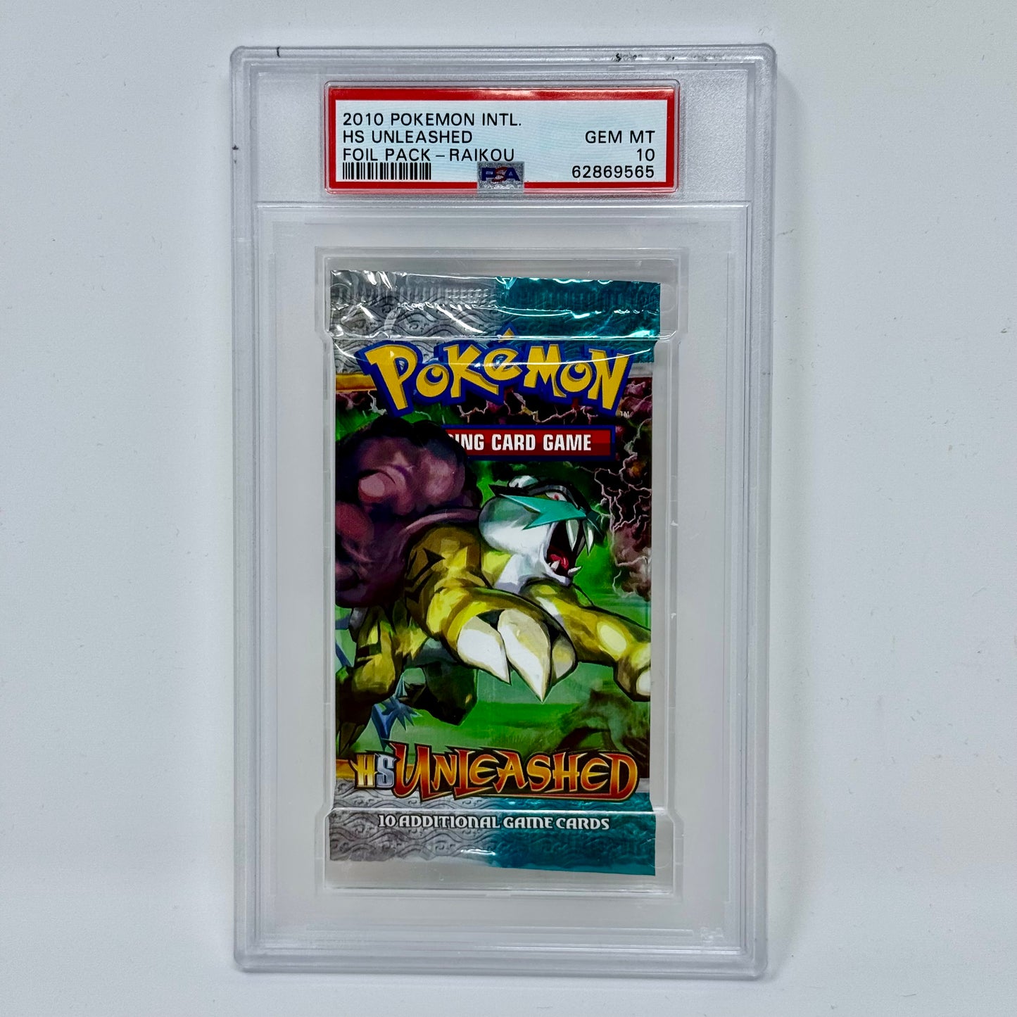 HS Unleashed Booster Pack (Raikou) PSA 10