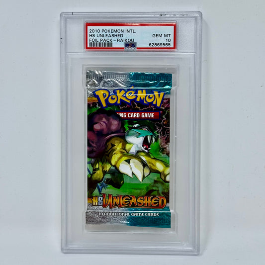 HS Unleashed Booster Pack (Raikou) PSA 10