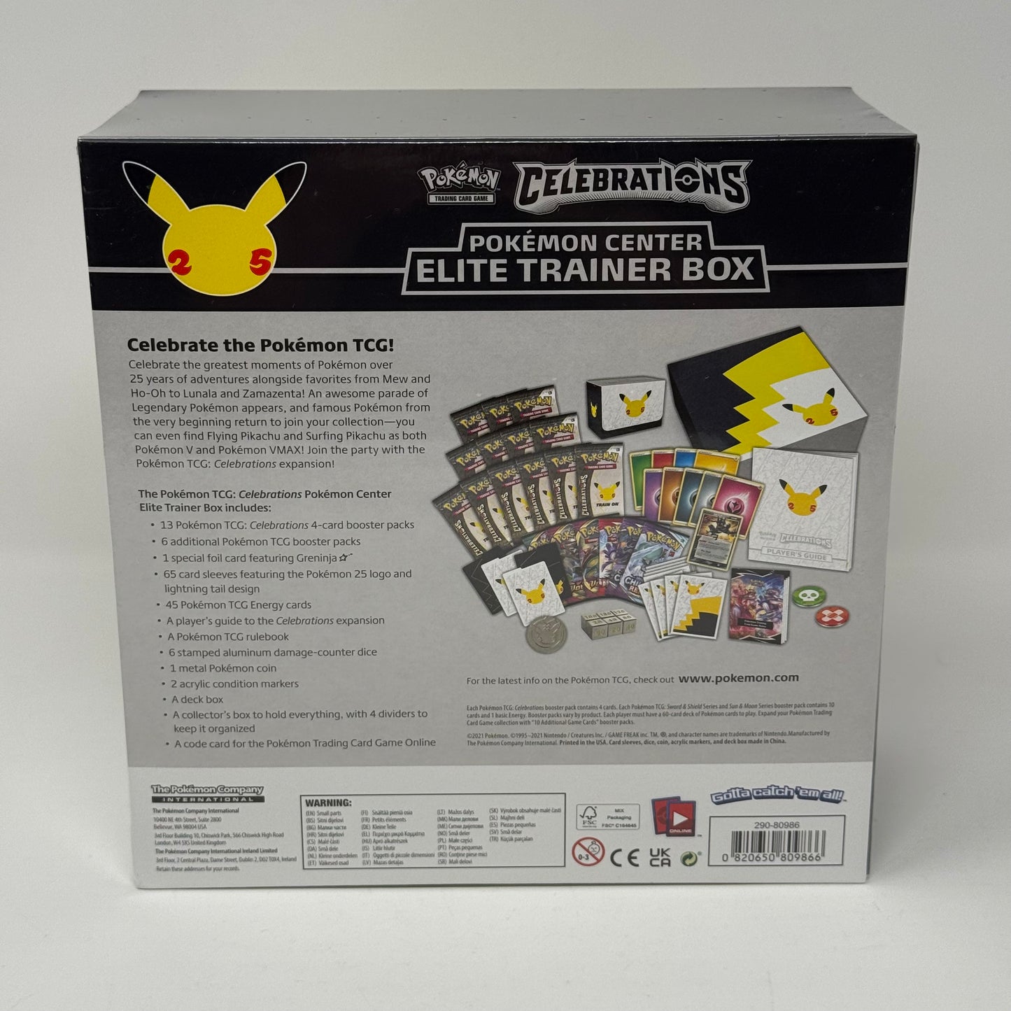 Celebrations Pokemon Center Elite Trainer Box