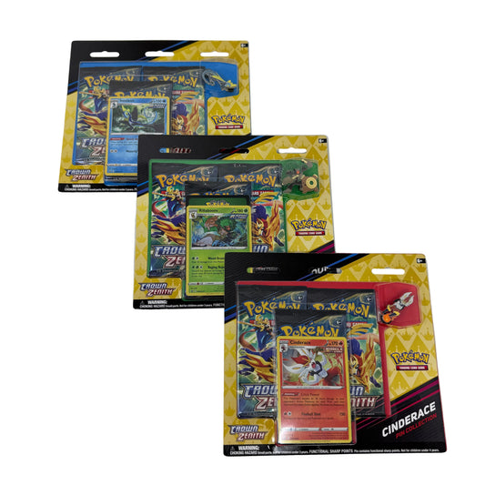 Crown Zenith Pin Collection Blister (Set of 3)