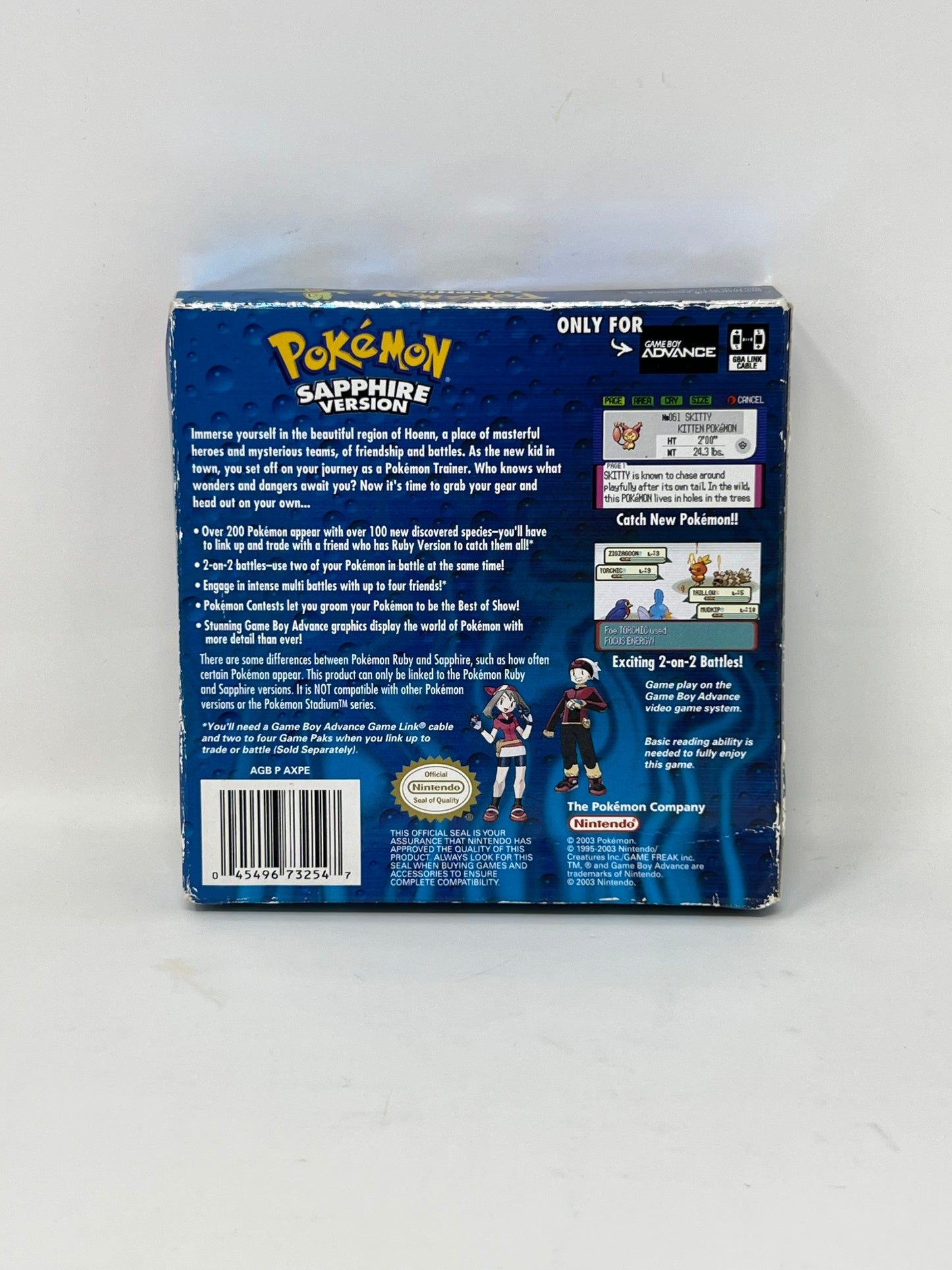 Pokemon Sapphire Version GBA CIB