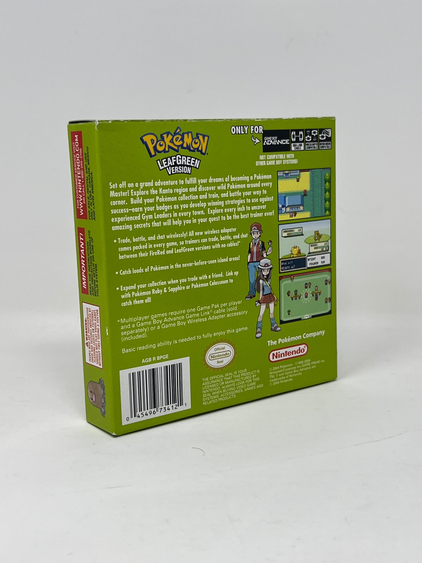 Pokemon LeafGreen Version GameBoy Advance
