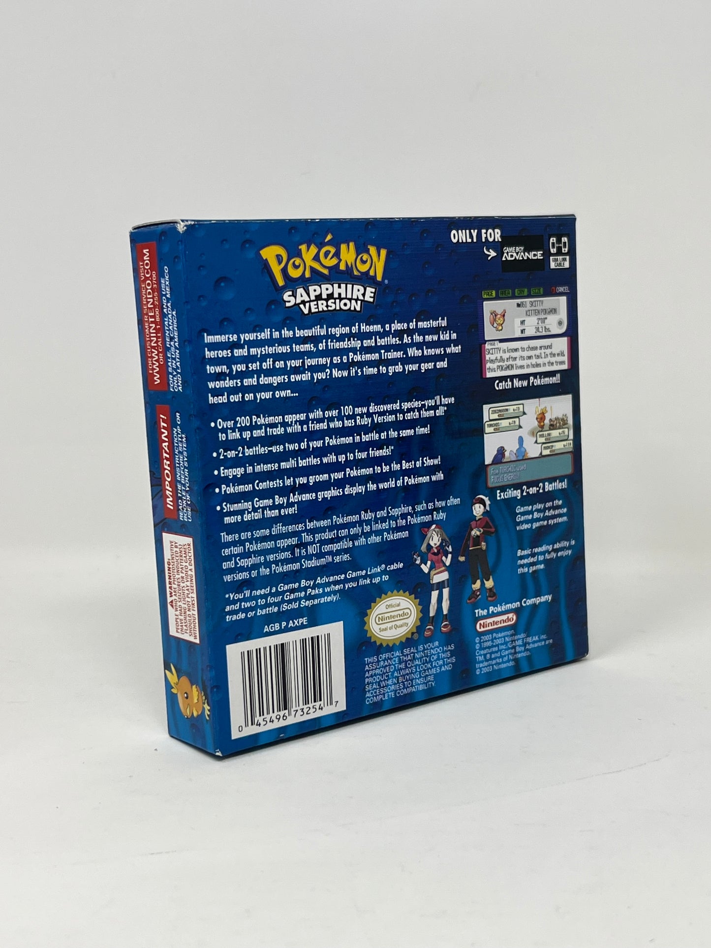 Pokemon Sapphire GameBoy Advance