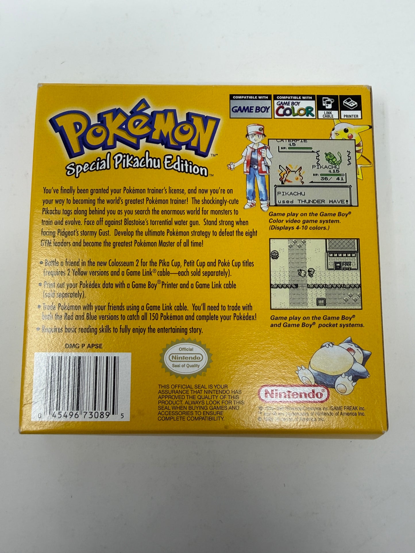 Pokemon Yellow GameBoy CIB