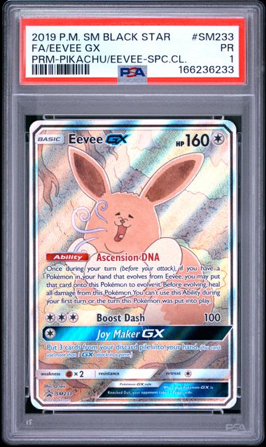Eevee GX #SM233 PSA 1