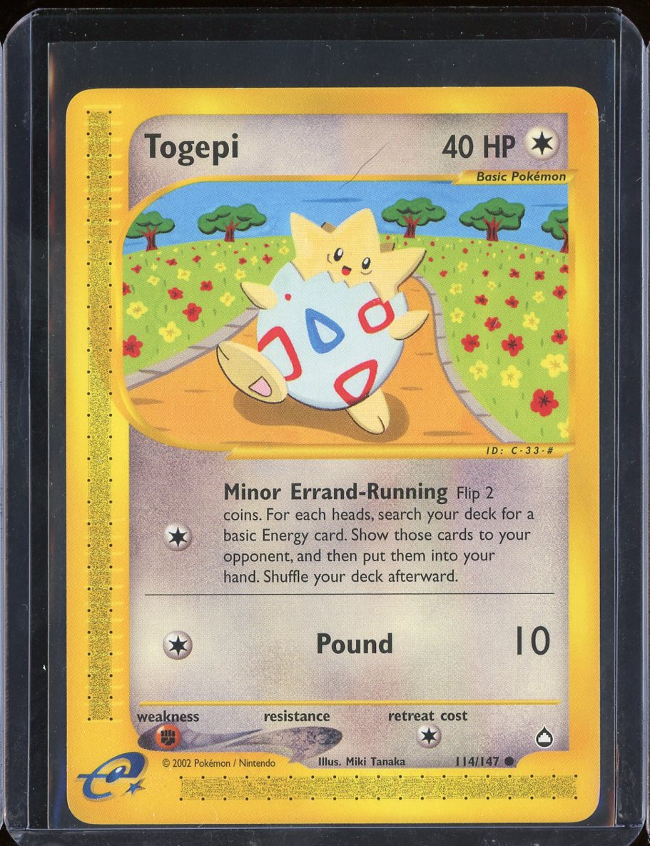 Togepi 114/147 Normal Aquapolis - front