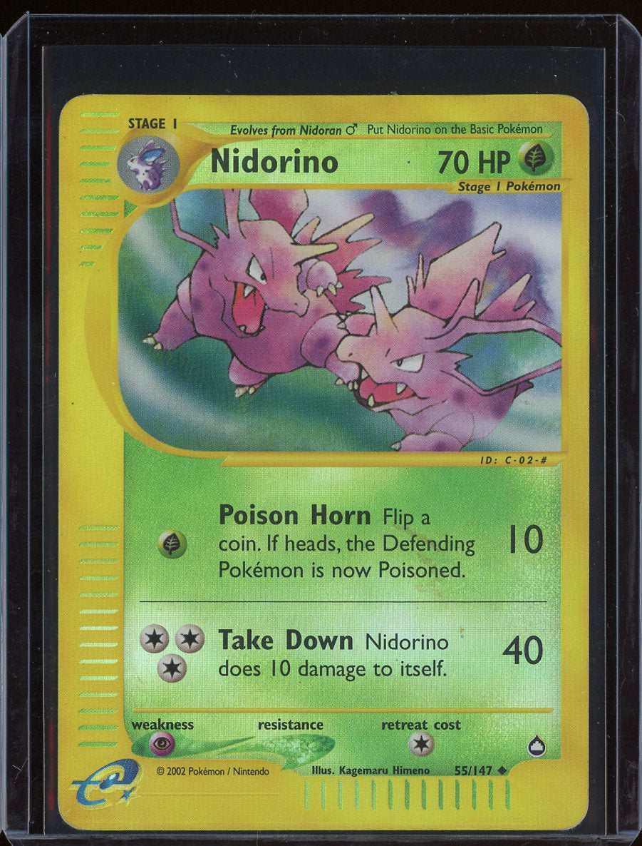 Nidorino 55/147 Reverse Holo Aquapolis