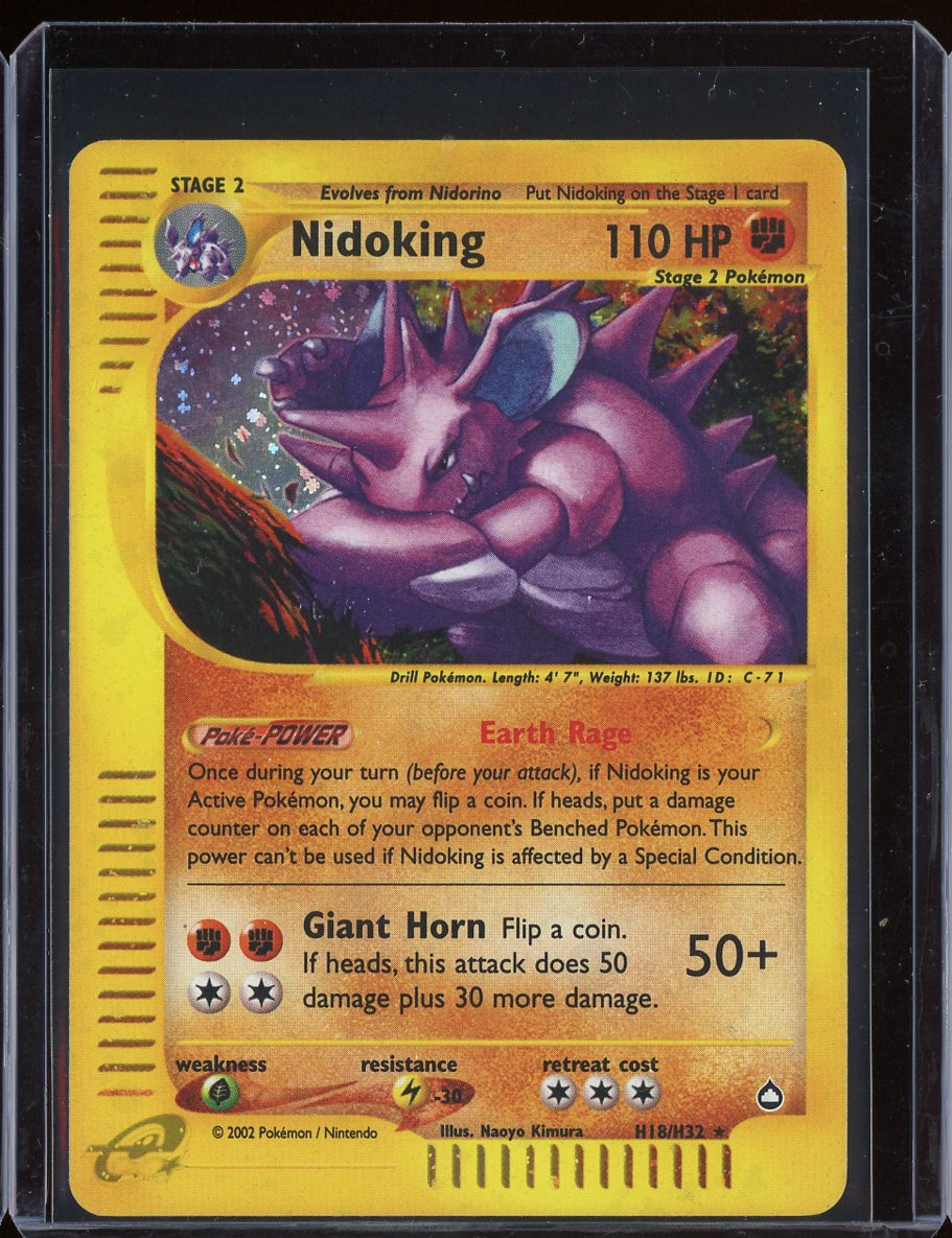 Nidoking H18/H32 Holo Aquapolis