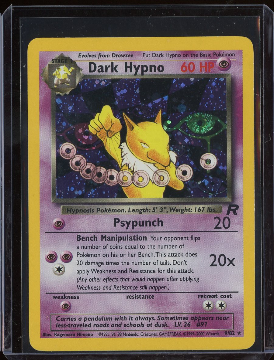 Dark Hypno 9/82 Unlimited Holo Team Rocket
