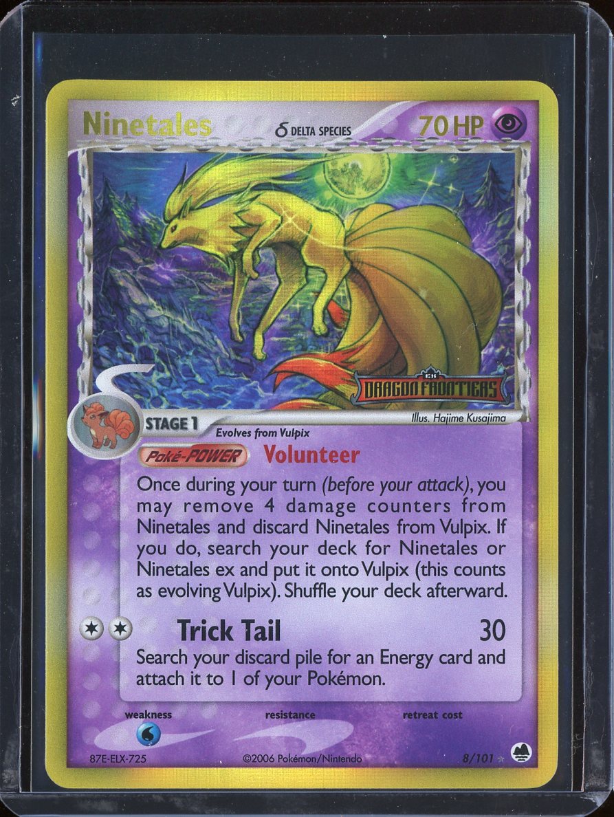 Ninetales 8/101 Holo EX Dragon Frontiers