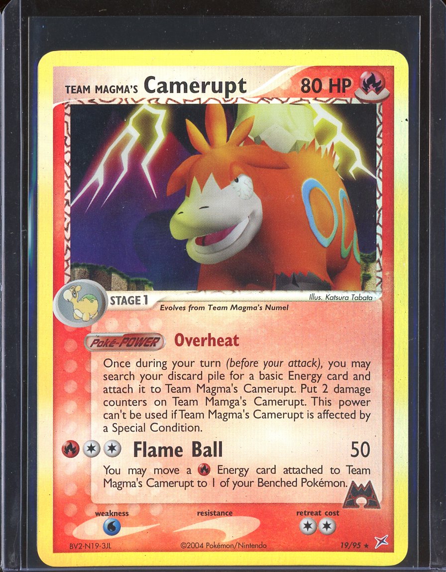 Team Magma's Camerupt 19/95 Reverse Holo Team Magma vs Team Aqua