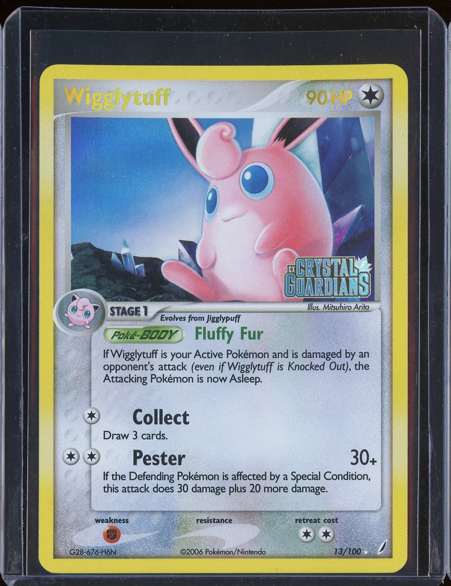 Wigglytuff 13/100 Reverse Holo Crystal Guardians
