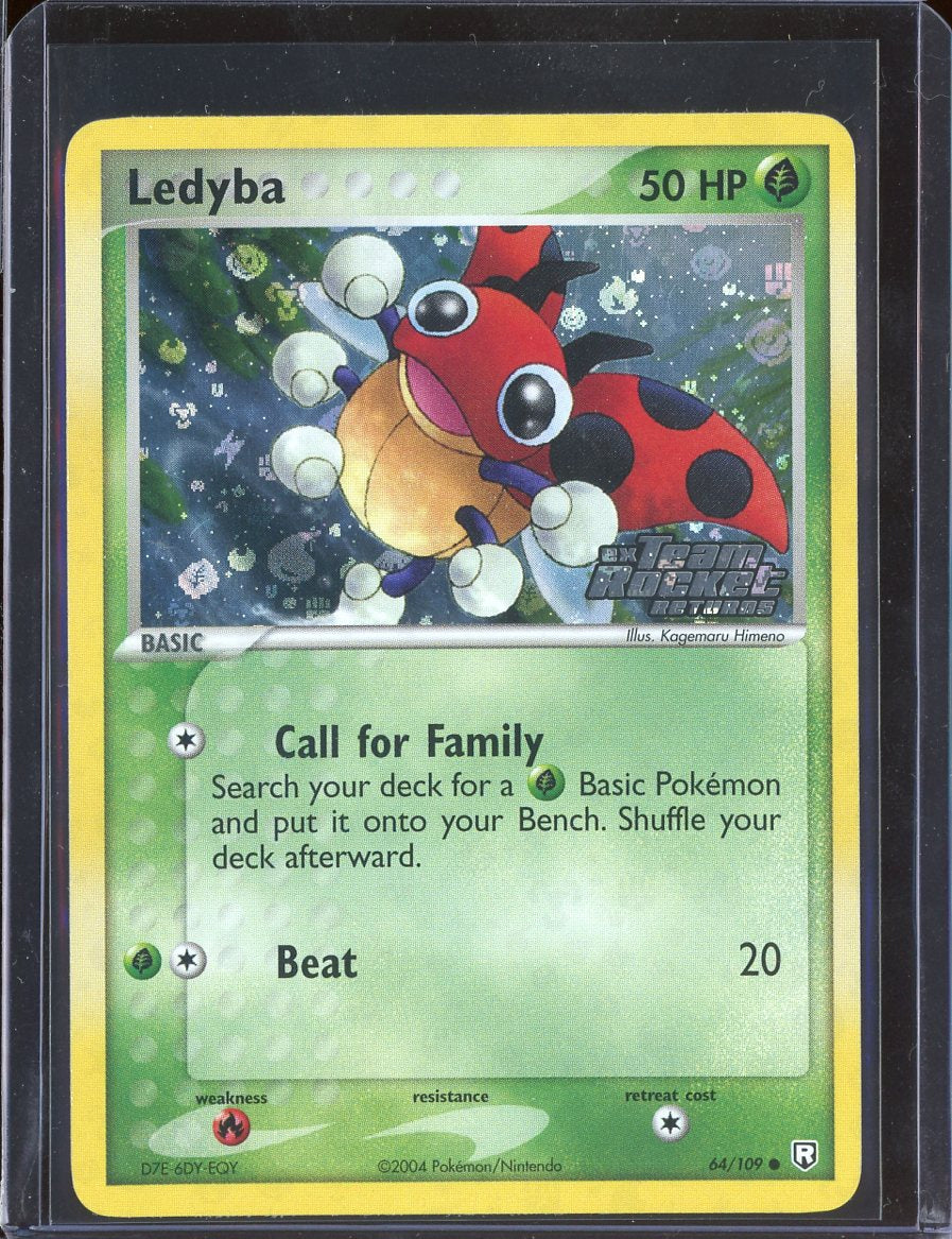 Ledyba 64/109 Reverse Holo Team Rocket Returns