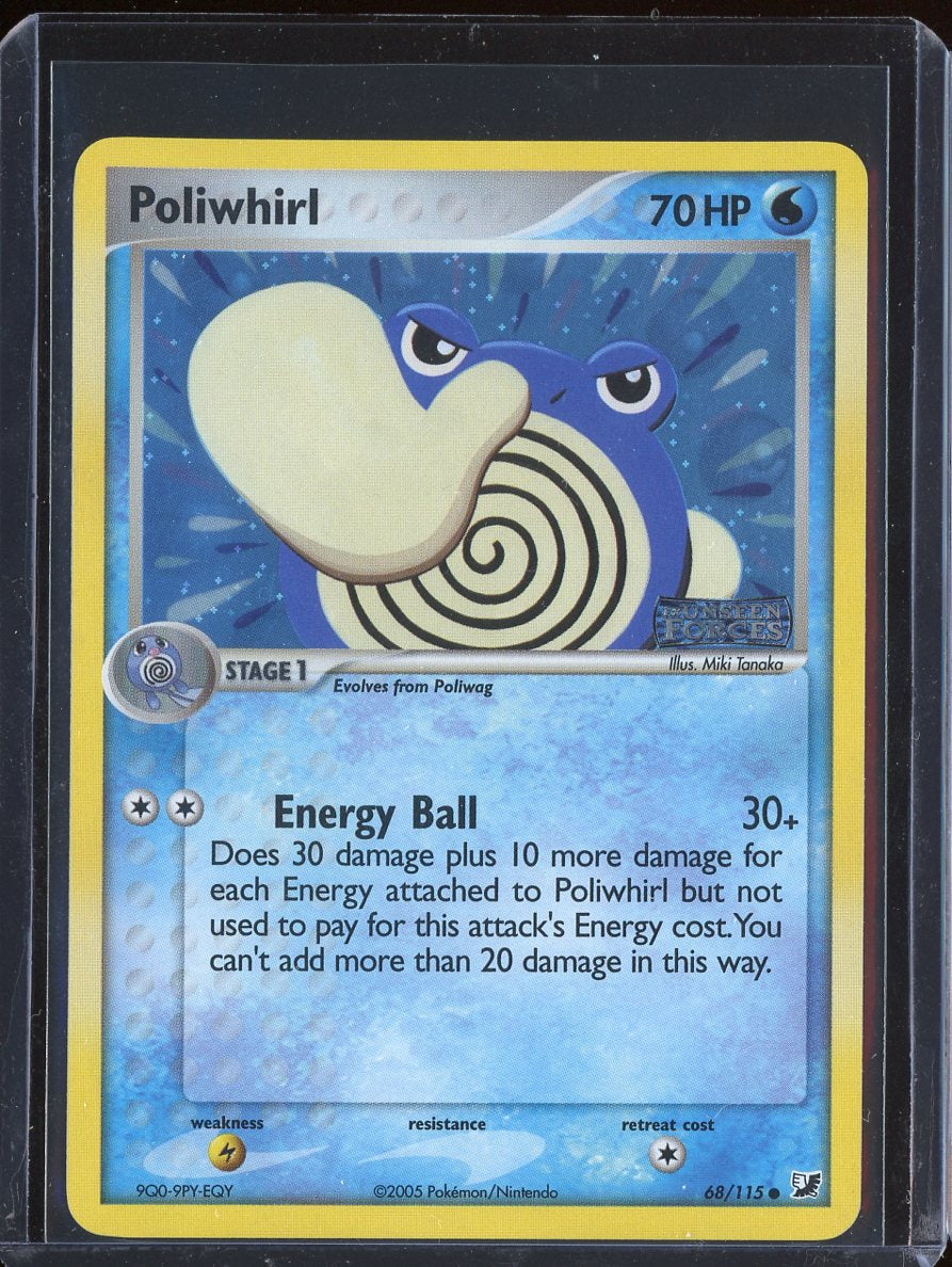 Poliwhirl 68/115 Reverse Holo Unseen Forces
