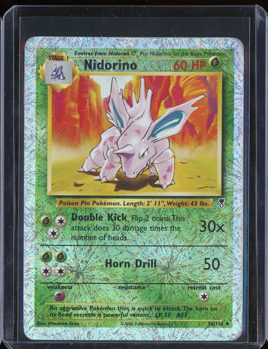 Nidorino 56/110 Reverse Holo Legendary Collection - front