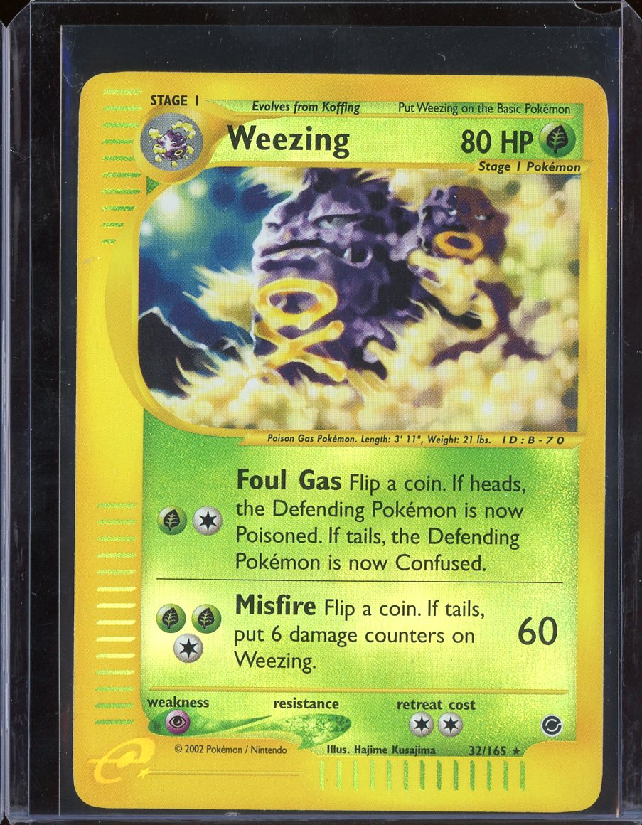 Weezing 32/165 Reverse Holo Expedition