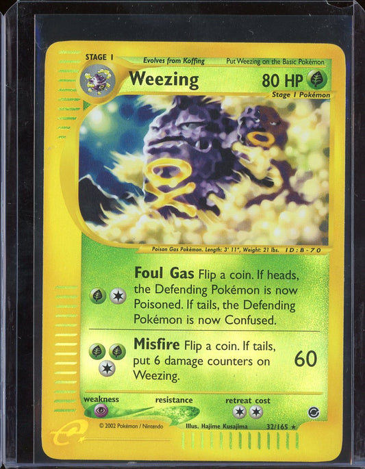 Weezing 32/165 Reverse Holo Expedition