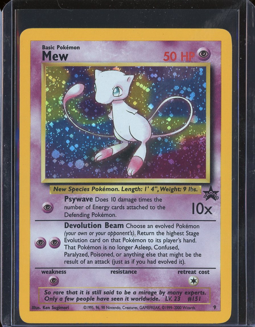 Mew Holo 9 WoTC Promo - front