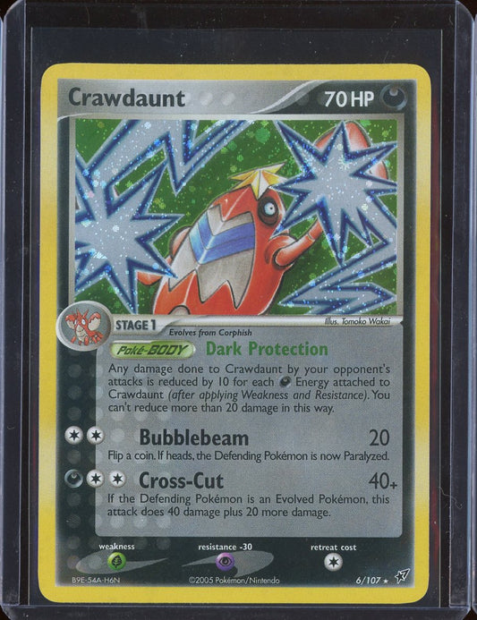 Crawdaunt 6/107 Holo EX Deoxys