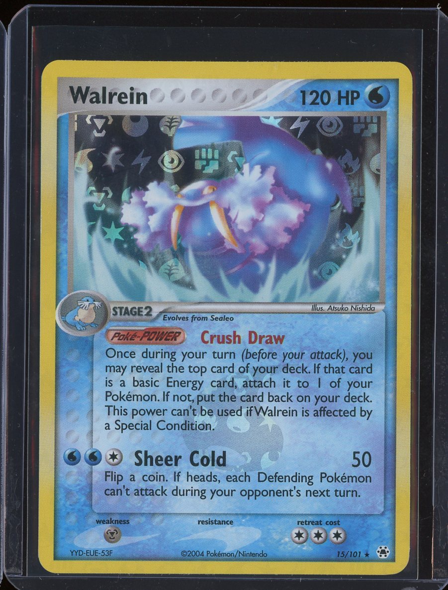 Walrein 15/101 Reverse Holo EX Hidden Legends