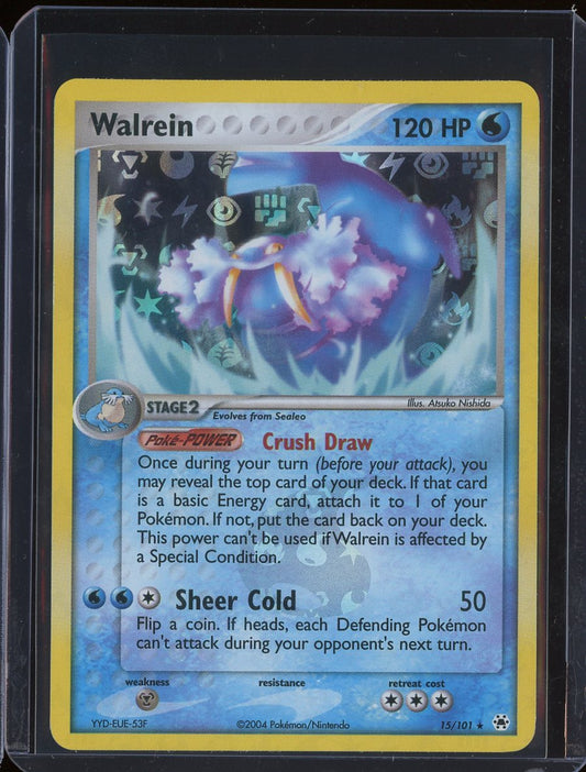 Walrein 15/101 Reverse Holo EX Hidden Legends