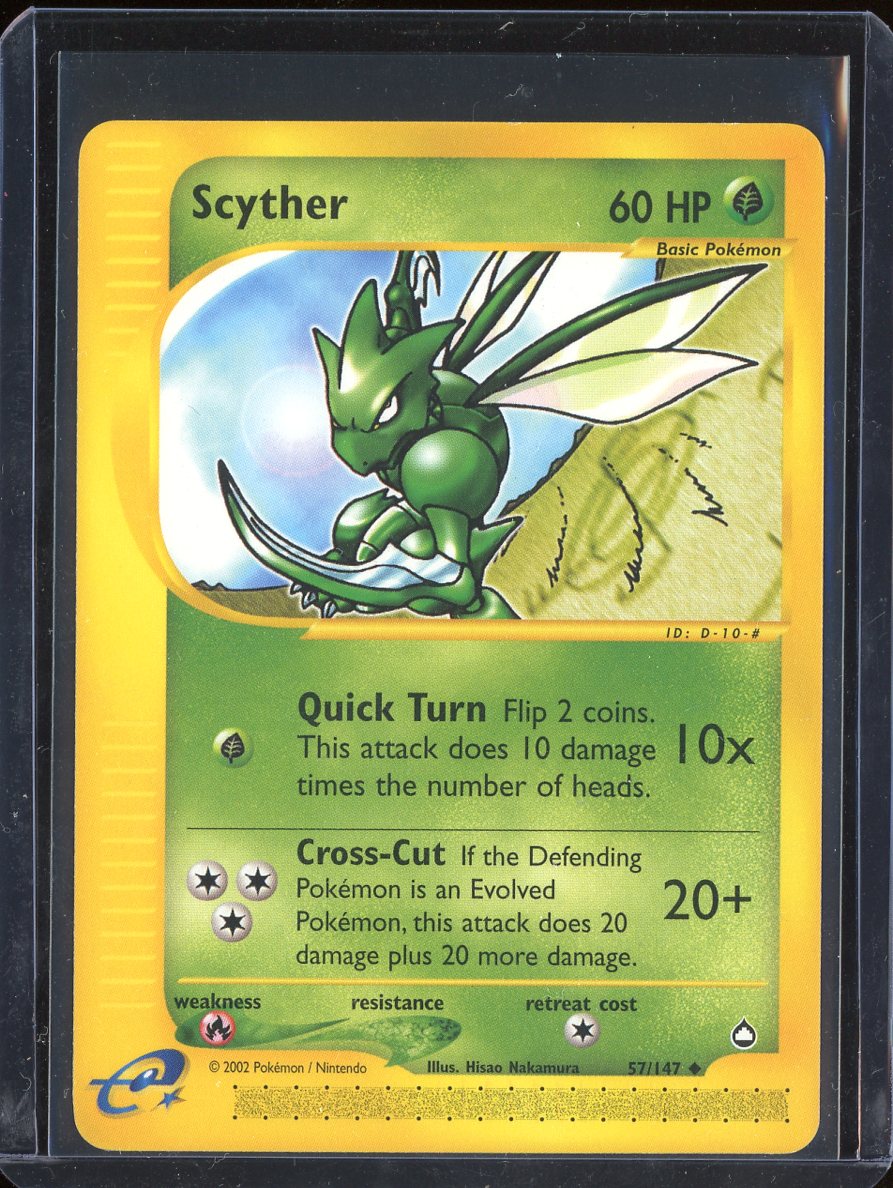 Scyther 57/147 Normal Aquapolis - front