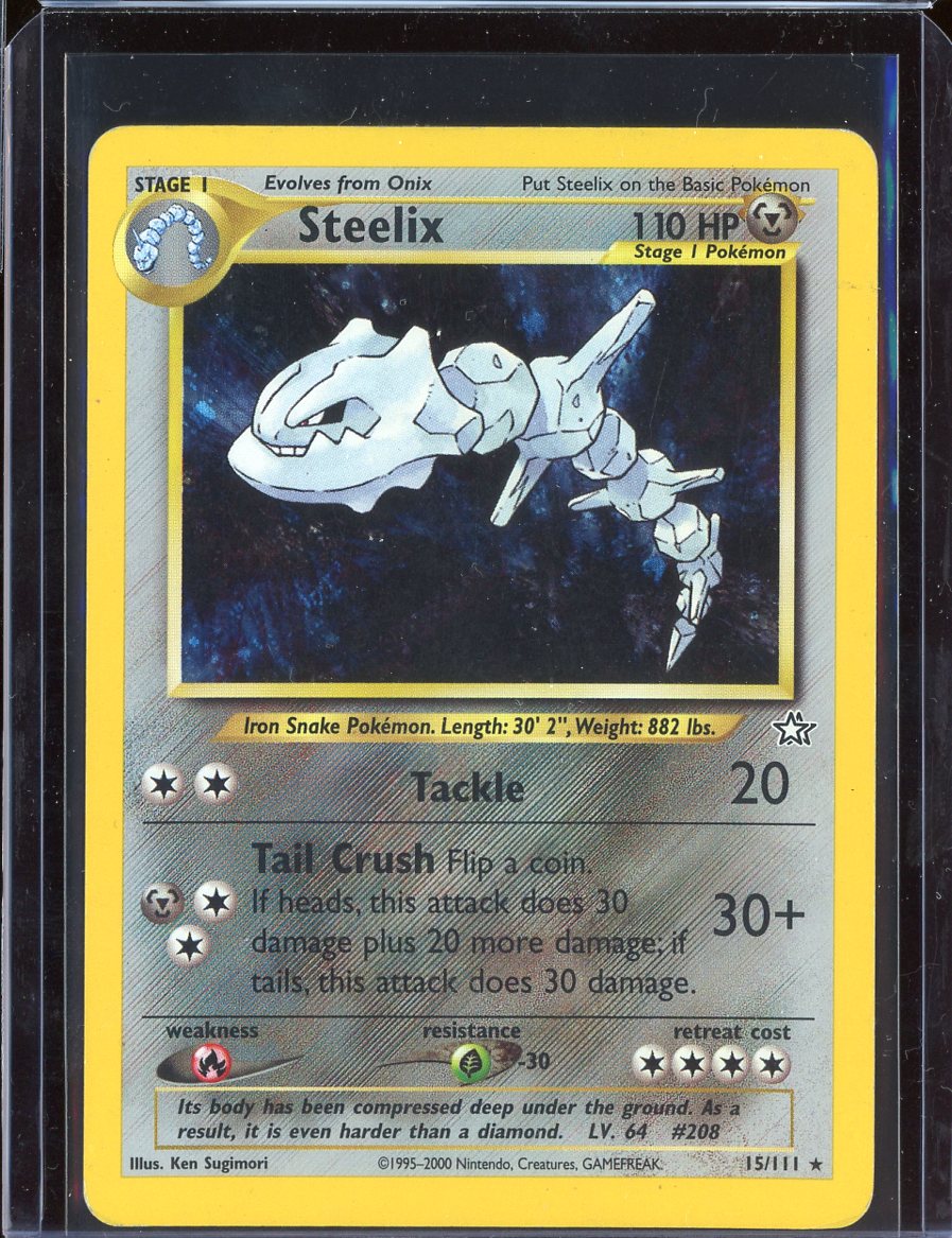 Steelix 15/111 Unlimited Holo Neo Genesis