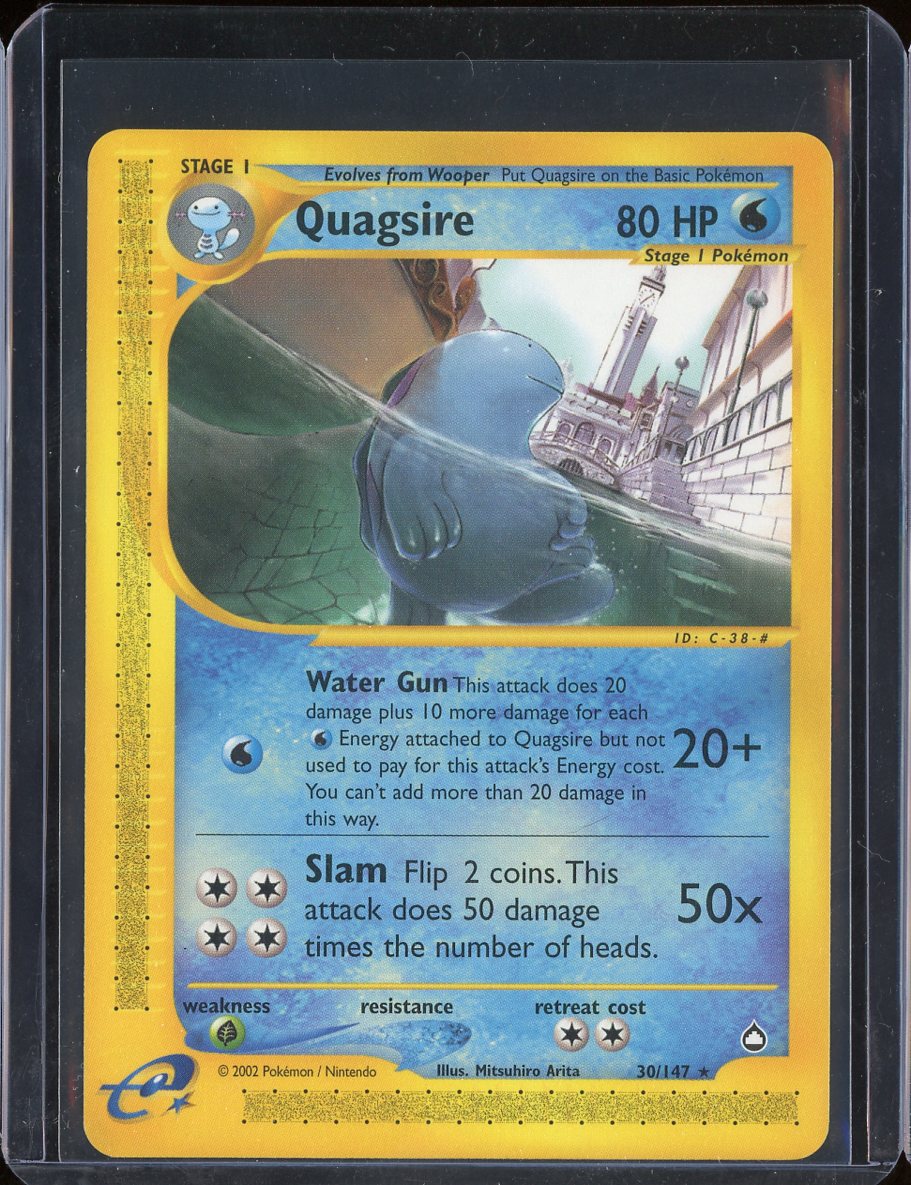 Quagsire 30/147 Normal Aquapolis - front