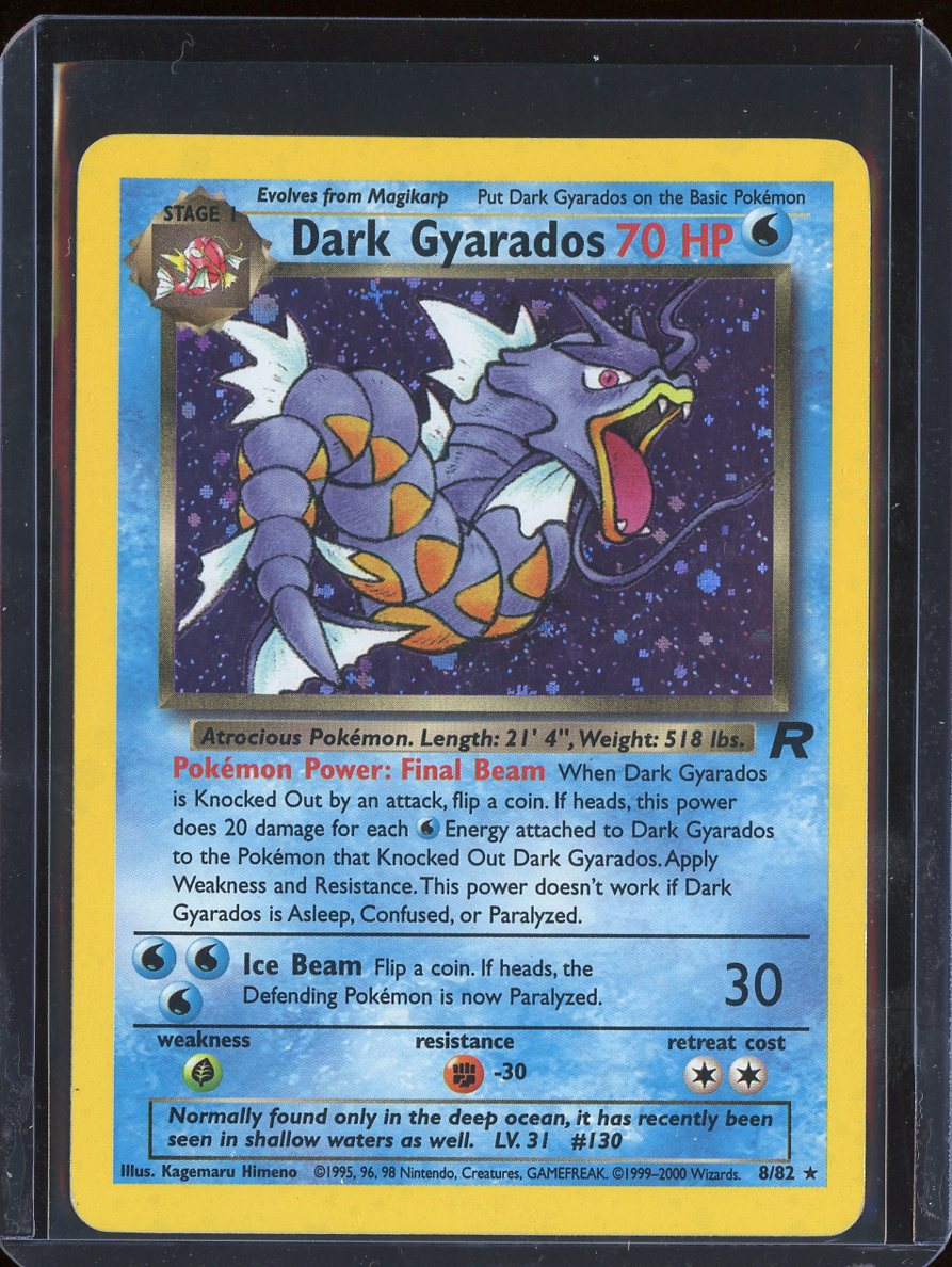 Dark Gyarados 8/82 Unlimited Holo Team Rocket