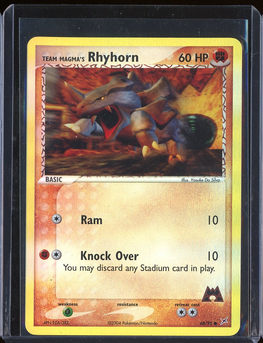 Team Magma's Rhyhorn 68/85 Reverse Holo Team Magma vs Team Aqua