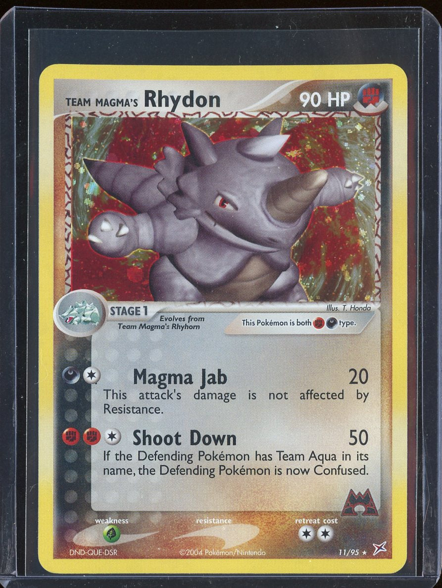 Team Magma's Rhydon 11/95 Holo Team Magma vs Team Aqua