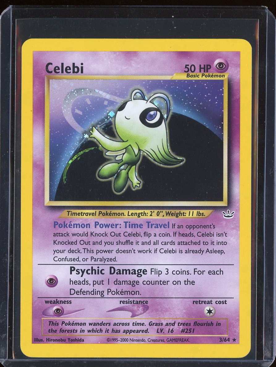 Celebi 3/64 Unlimited Holo Neo Revelation - front