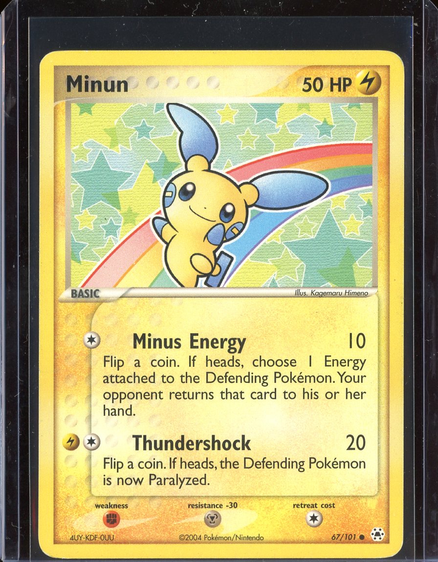 Minun 67/101 Normal EX Hidden Legends