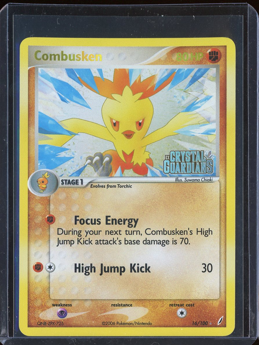 Combusken 16/100 Reverse Holo Crystal Guardians