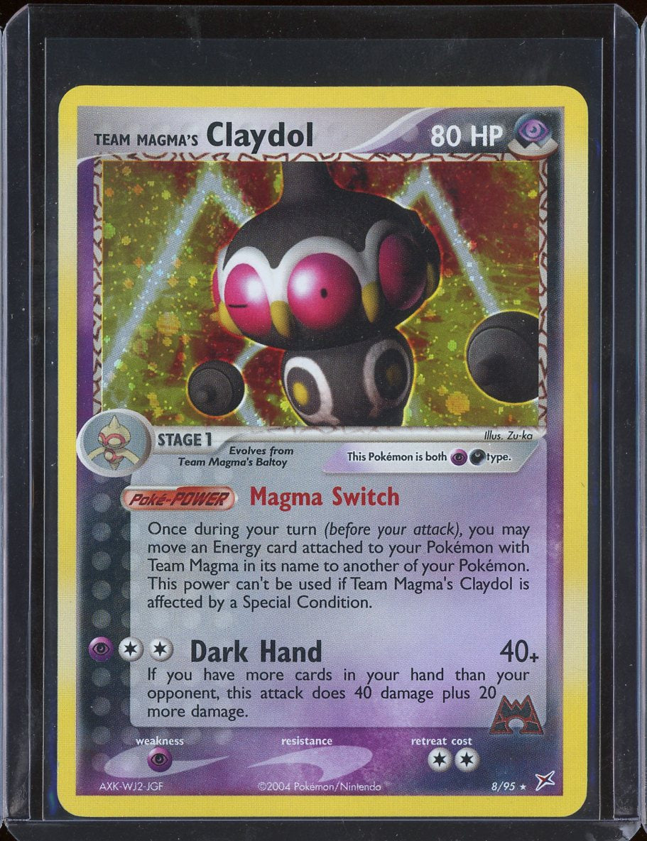 Team Magma's Claydol 8/95 Holo Team Magma vs Team Aqua