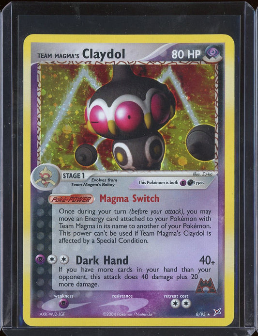 Team Magma's Claydol 8/95 Holo Team Magma vs Team Aqua
