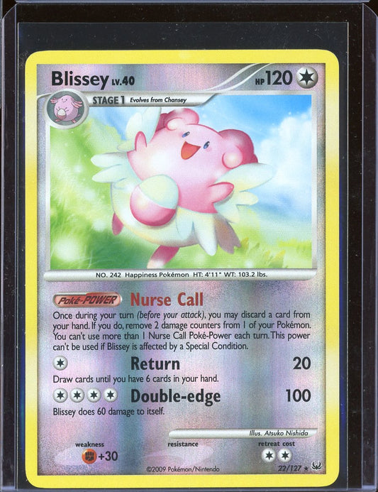 Blissey 22/127 Reverse Holo Platinum
