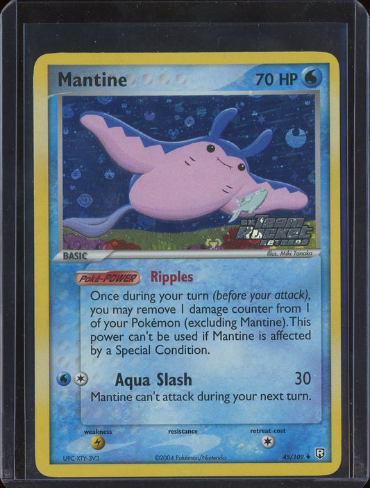 Mantine 45/109 Reverse Holo EX Team Rocket Returns