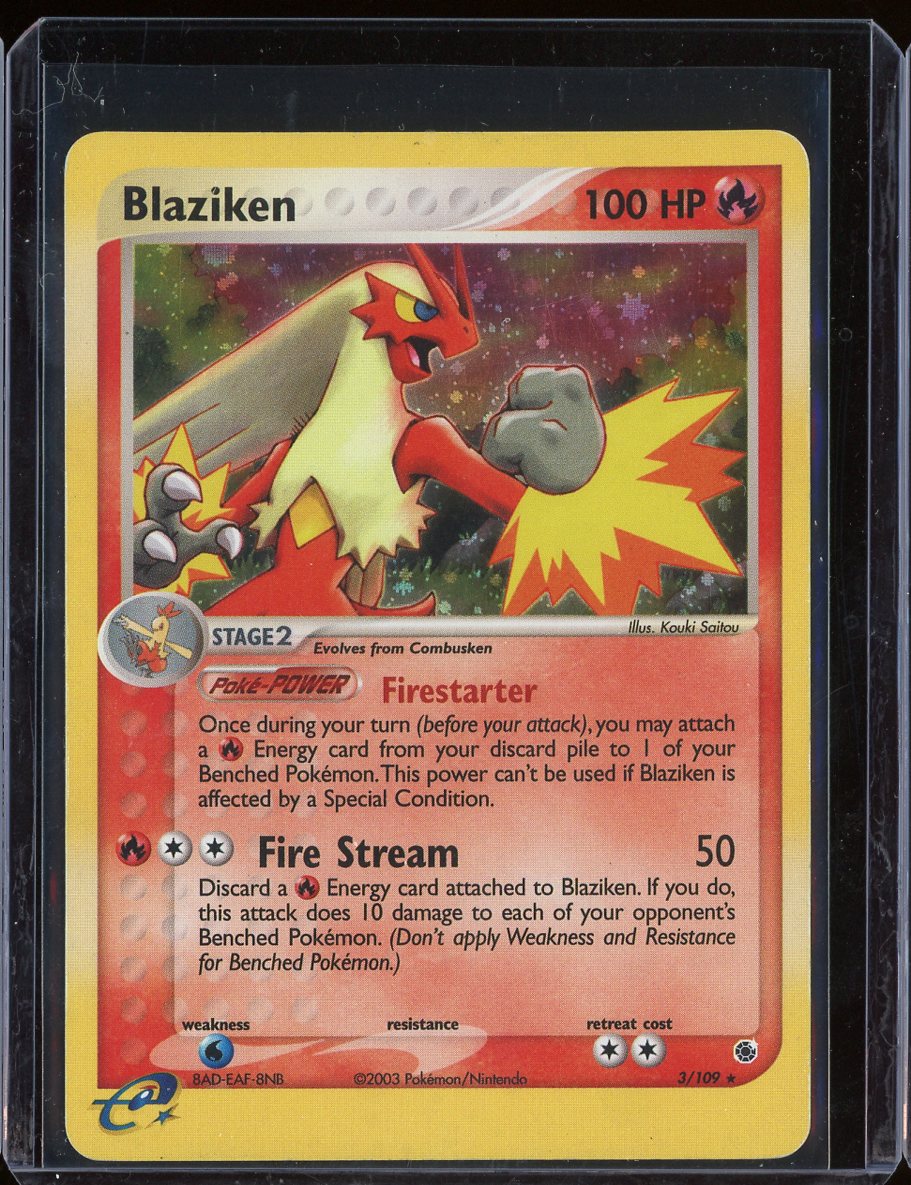 Blaziken 3/109 Holo EX Ruby & Sapphire