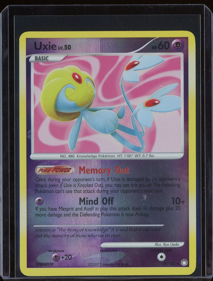 Uxie 18/123 Reverse Holo Mysterious Treasures