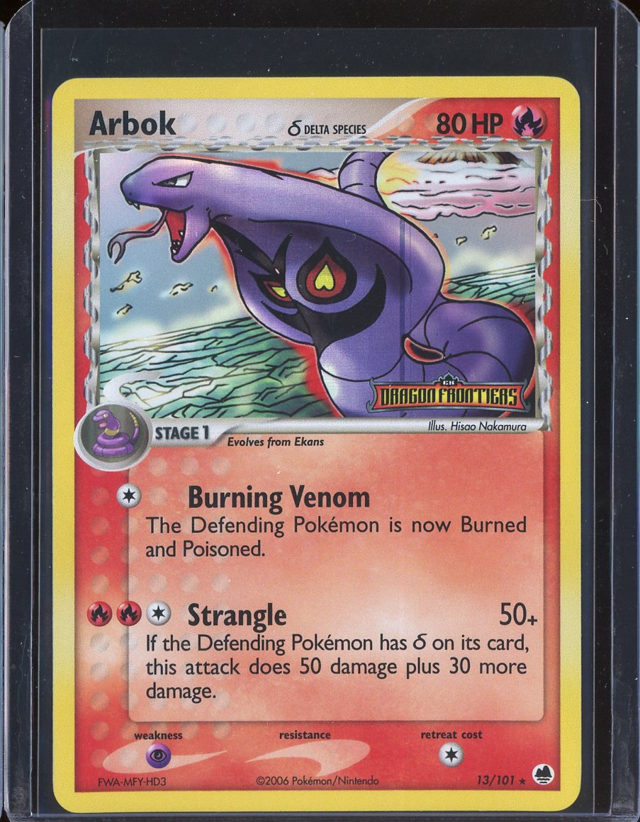 Arbok 13/101 Reverse Holo EX Dragon Frontiers