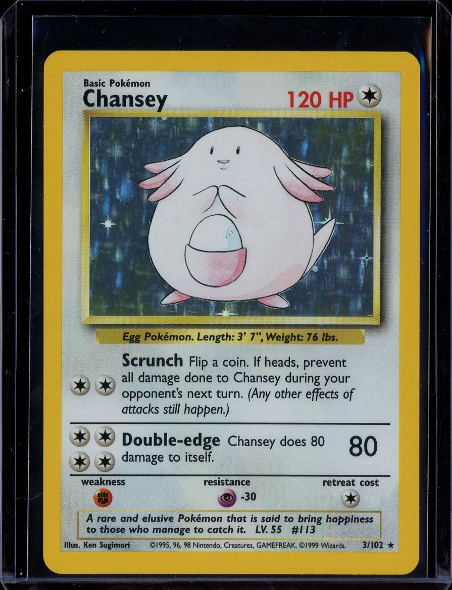 Chansey 3/102 Holo Base Set