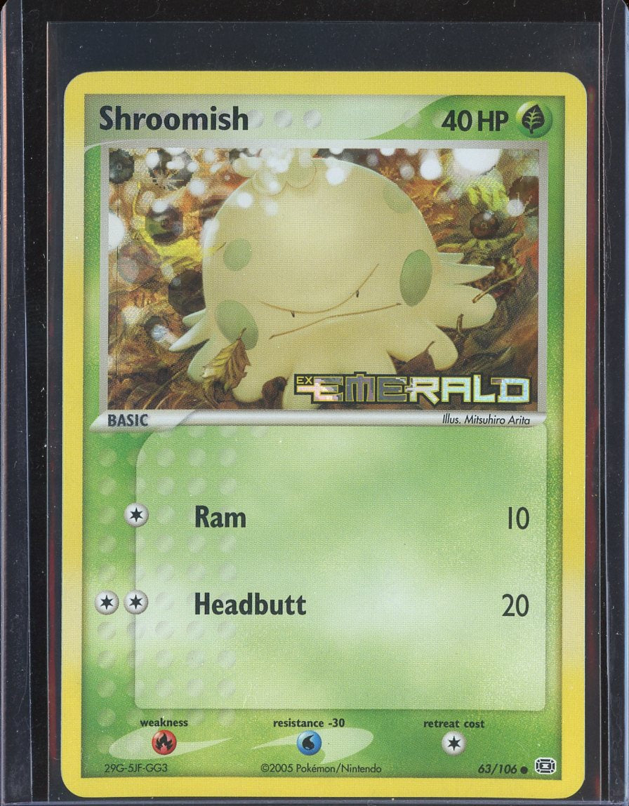 Shroomish 63/106 Reverse Holo Emerald