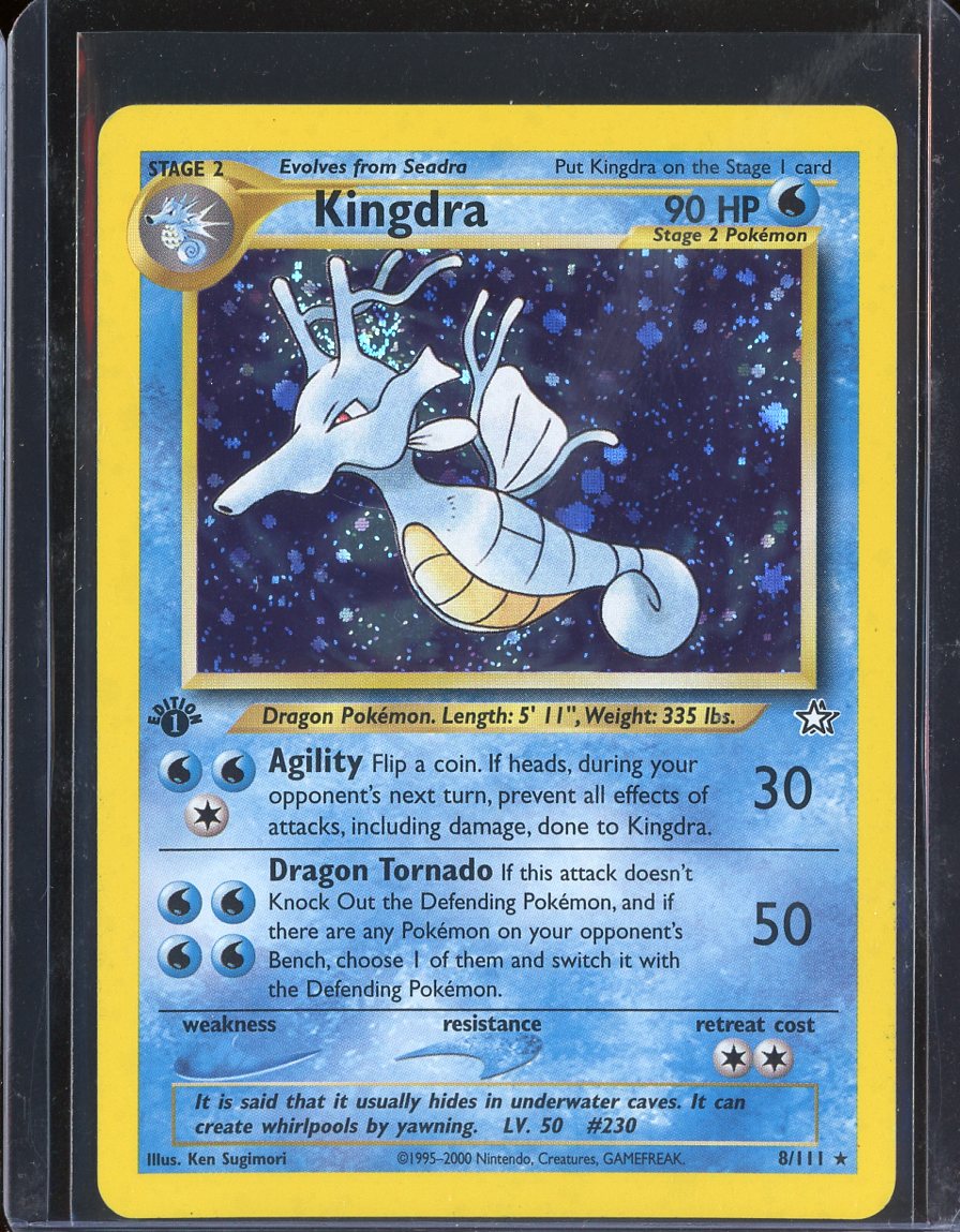 Kingdra 8/111 1st Ed Holo Neo Genesis - front