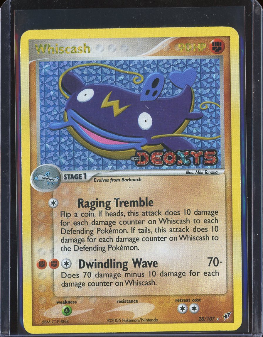 Whiscash 28/107 Reverse Holo EX Deoxys